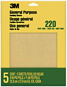 3M 9000 Sanding Sheets Aluminum Oxide Very Fine 9