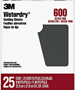 3M  Wetordry Sanding Sheets 600A 9