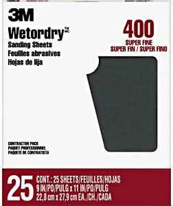 3M  Wetordry Sanding Sheets 400A 9