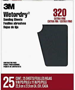 3M  Wetordry Sanding Sheets 320A 9