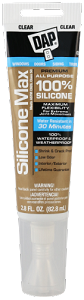 DAP Silicone  Max Window & Door Clear 2.8oz