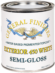 General Finishes Exterior 450 White Semi-Gallon Quart