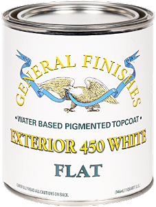 General Finishes Exterior 450 White Flat Quart