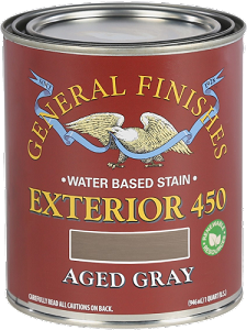 General Finishes Exterior 450 Stain Aged Gray Quart 