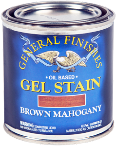 General Finishes Gel Stain Brown Mahogany Half Pint
