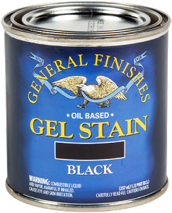 General Finishes Gel Stain Black Half Pint