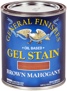 General Finishes Gel Stain Brown Mahogany Quart 