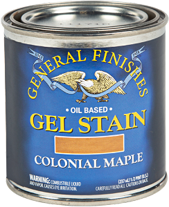 General Finishes Gel Stain Colonial Maple Half Pint