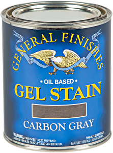 General Finishes Gel Stain Carbon Gray Quart 