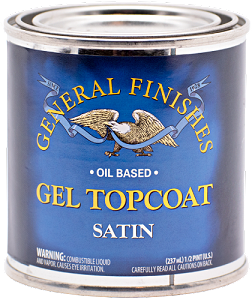 General Finishes Gel Top Coat Satin Half Pint 