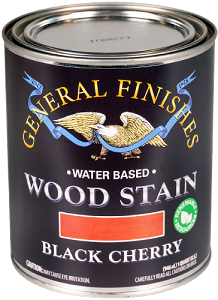 General Finishes Water Base  Stain Black Cherry Quart 