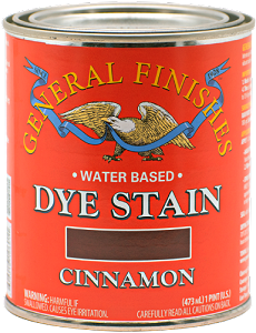 General Finishes Water Base Dye Stain Cinnamon Pint