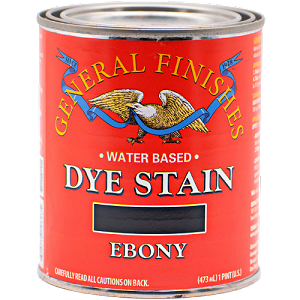 General Finishes Water Base Dye Stain Ebony Pint