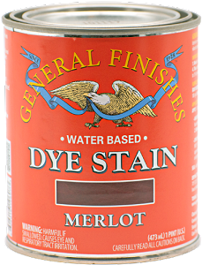 General Finishes Water Base Dye Stain Merlot Pint