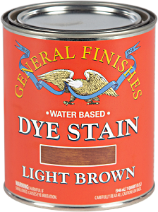 General Finishes Water Base Dye Stain Light Brown Quart