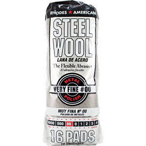 Rhodes America 00 2/0 Steel Wool (16 Pack)