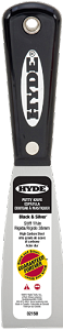 Hyde Black&Silver Stiff Putty Knife  1-1/2