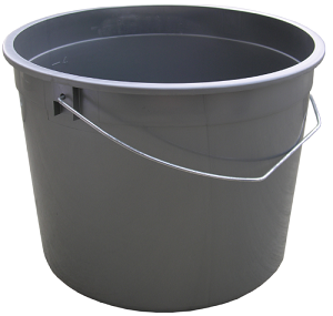 IPL Plastic Pail Silver 5-Quart 