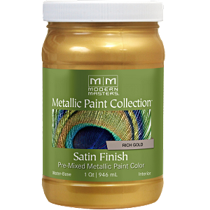 Modern Masters Metalic Paint Rich Gold Quart 