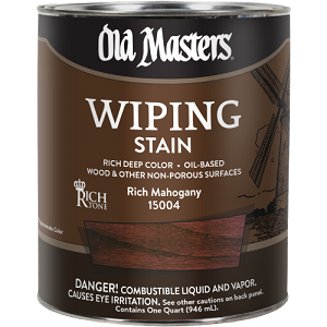 Old Masters Wiping Rich Mahogany Quart  
