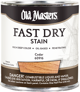 Old Masters Fast Dry Stain Cedar Half Pint     