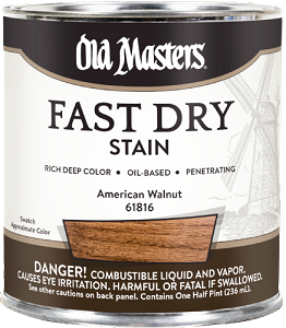 Old Masters Fastdry Stain American Walnut Half Pint    
