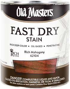 Old Masters Fast Dry Stain Rich Mahogany Quart
