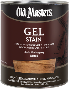 Old Masters Gel Stain Dark Mahogany Quart