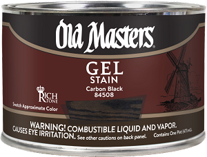 Old Masters Gel Stain Carbon Black Pint 
