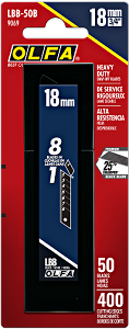 Olfa LBB-50B Ultra Sharp Snap-Off 18mm Blade (50 Pack)