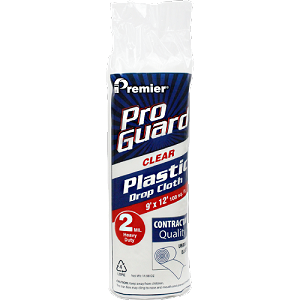 Premier Paint Plastic Drop Cloth 9