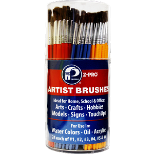Premier Paint Artist Brush Cylinder (144 Piece) 