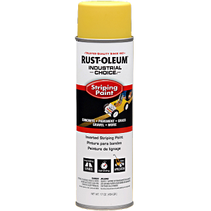 Rust-Oleum S1600 Series Industrial Choice Inverted Traffic Paint Yellow 18oz 