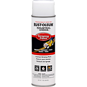 Rust-Oleum S1600 Series Industrial Choice Inverted Traffic Paint White 18oz
