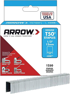 Arrow Fastener 508 T-50 Staples 1/2