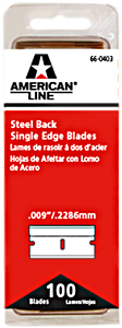 Accutec Blades #9 Single Edge Razor (100 Pack)