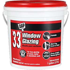 DAP 33 Glazing White Gallon