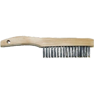 Steel Bristle Wire Brush with Shoe Handle