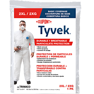 Tyvek Coveralls With Hood 2X-Large