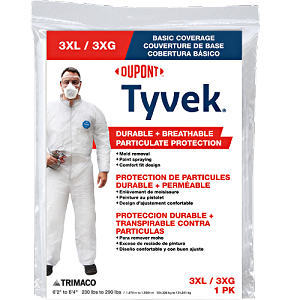 Tyvek Coveralls With Hood 3X-Large