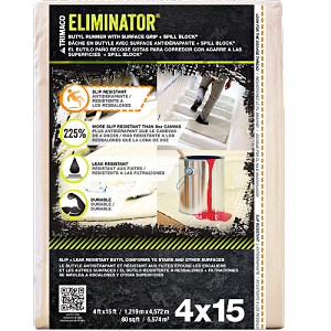 Trimaco Eliminator Butyl Drop Cloth Heavy Duty 4'x 15' 