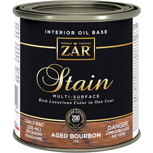 UGL Zar stain Aged Bourbon Half Pint 