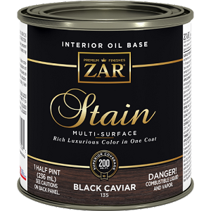 UGL Zar stain Black Caviar Half Pint 
