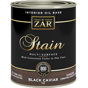 UGL Zar stain Black Caviar Quart 