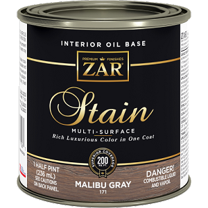 UGL Zar stain Malibu Gray Half Pint 