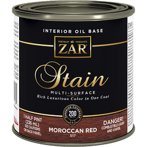 UGL Zar stain Moroccan Red Half Pint 