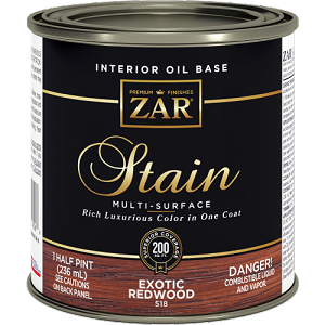 UGL Zar stain Exotic Redwood Half Pint 