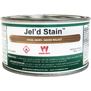 Wood-Kote 2059 Jel'D Wood Stain Danish Walnut 12oz  
