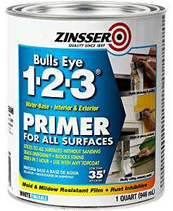 Zinsser Bulls Eye 1-2-3 Primer Quart
