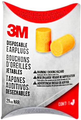 3M Disposable Earplugs 